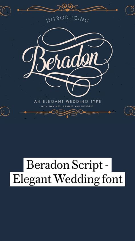 Beradon Script - Elegant Wedding font