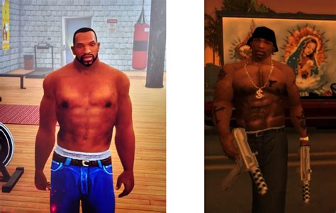 Max Muscle CJ In The Definitive Edition Vs The Original R GTA