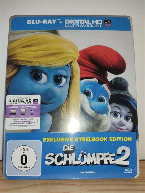 Les Schtroumpfs 2 Schlümpfe 2 steelbook VF NON INCLUSE NEUF