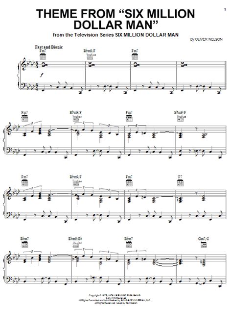 Theme From Six Million Dollar Man | Sheet Music Direct