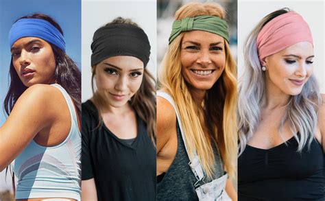 Gili 6 Pack Wide Headbands For Women Non Slip Soft Elastic