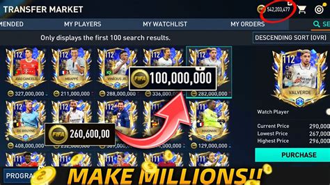 HOW TO MAKE MILLIONS OF COINS EASILY IN FIFA MOBILE 23 100 MILLION