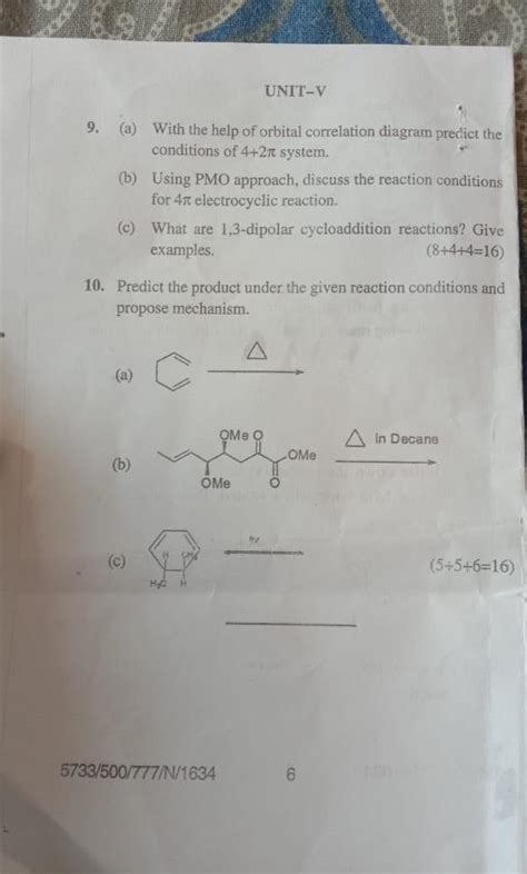 Solved 9 A With The Help Of Orbital Correlation Diagram