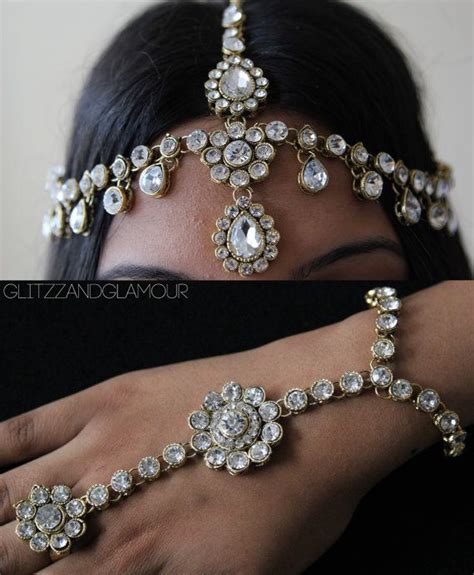 Handmade Kundan Stones Head Chain Headpiece Hijab Headress Grecian