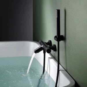 Line Btd Bgm Imex Modern Black Gun Metal Wall Mounted Thermostatic