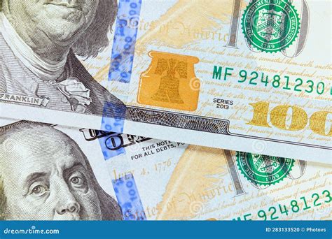 This Provides Detailed Look at Front Side One Hundred Dollar Bill from ...