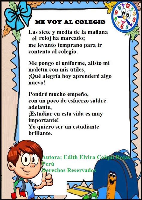 Poemas Al Colegio Vencedoresdelcomainaporfa Espara Hoy D A Para Hoy Es