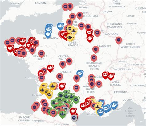 Carte des mobilisations des agriculteurs certaines régions sont peu