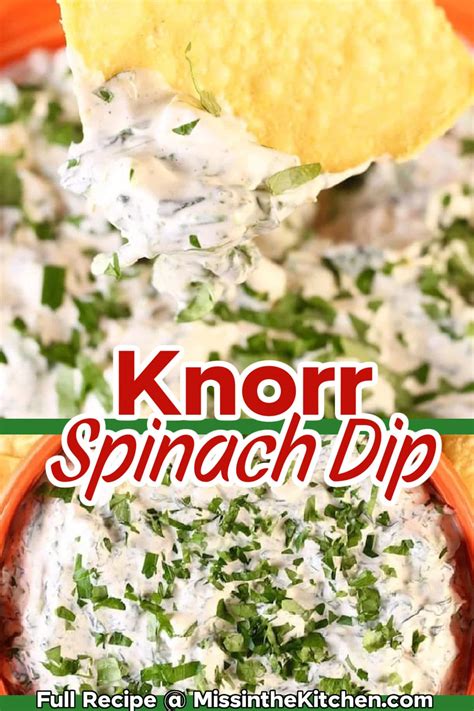 Knorr Spinach Dip Original Recipe Miss In The Kitchen