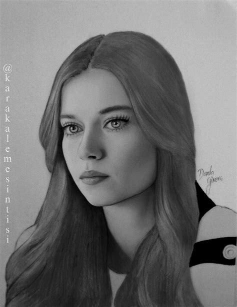 Drawing Afra Sara O Lu In Portrait Portrait Drawing Black And