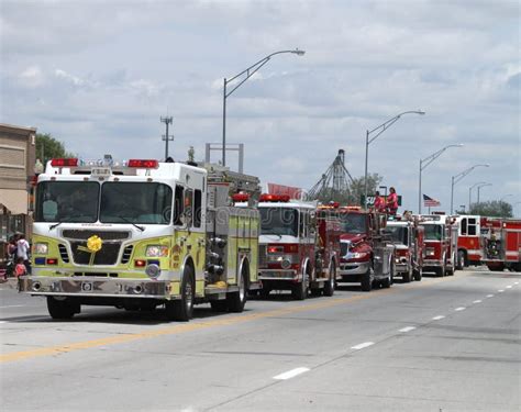 Fire Truck in a Parade in Small Town America Editorial Image - Image of ...