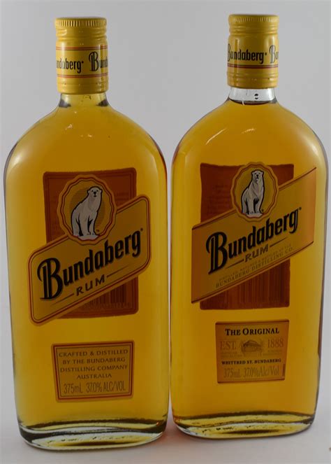 Bundaberg Rum Up Glass Flask X Different Labels Ml