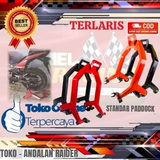 Jual Standar Paddock Pedok Besi Kotak Motor Sport Warna Ninja Fi