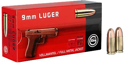 GECO 9 MM LUGER VOLLMANTEL RUNDKOPF 8 0 G Armsworld