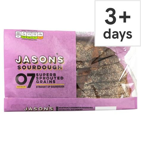 Jason S Sourdough Superb Sprouted Grains 450g Tesco Groceries