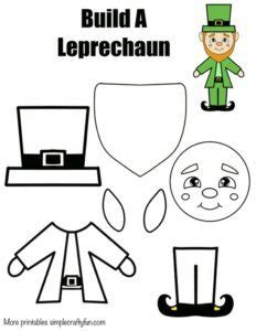 Free Printable Build A Leprechaun St Patricks Craft