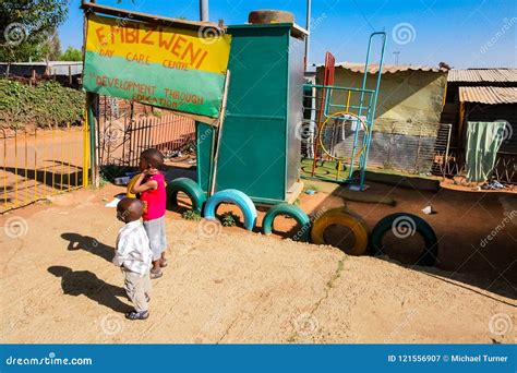 Small Creche Daycare Preschool In Suburban Soweto Neighborhood