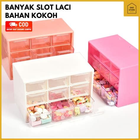 Jual Kotak Laci Mini Tempat Aksesoris Perhiasan Stationary Sekat