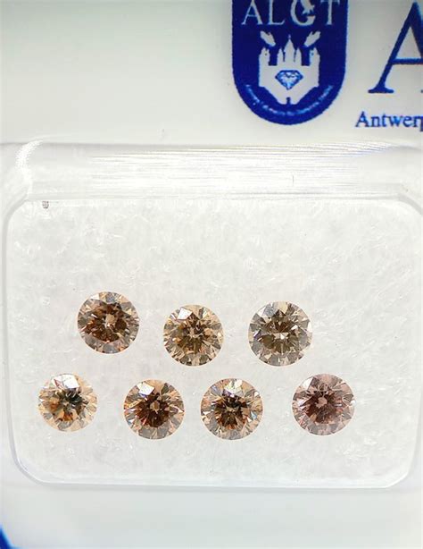 Pcs Diamonds Ct Brilliant Fancy Brown I Catawiki