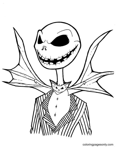 Nightmare Before Christmas Coloring Pages Coloringpagesonly