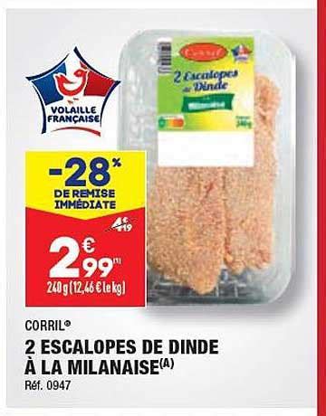 Promo Escalopes De Dinde La Milanaise Corril Chez Aldi Icatalogue Fr