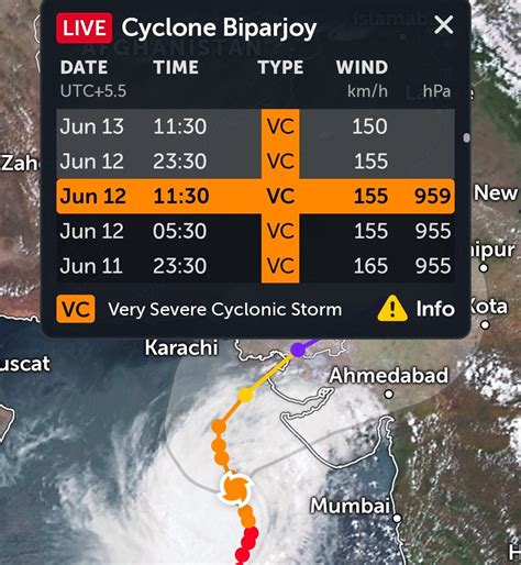 Cyclone Biparjoy Live Location Universal Times Magazine