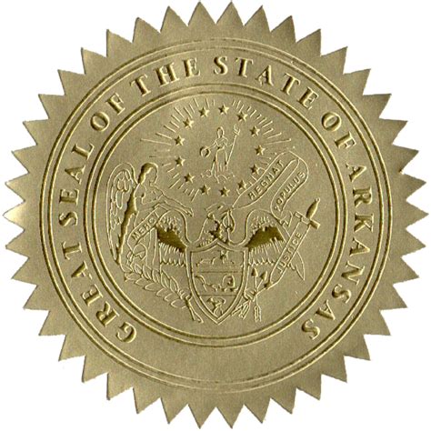 State Seals Metallic Gold