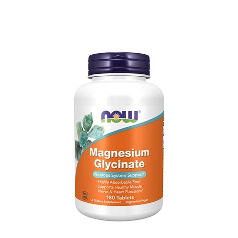 Now Foods Magnesium Glycinate Tablets