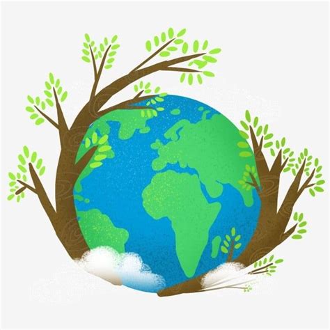 мультфильм день земли зеленая земля PNG , день земли клипарт, Зеленая ...