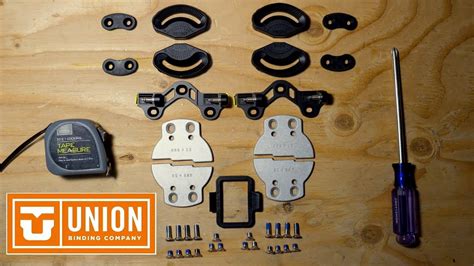 How To Mount Union Splitboard Bindings Youtube