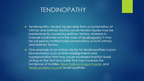 Tendinopathies The Anatomy Of Tendon Perry J Carpenter DC QME