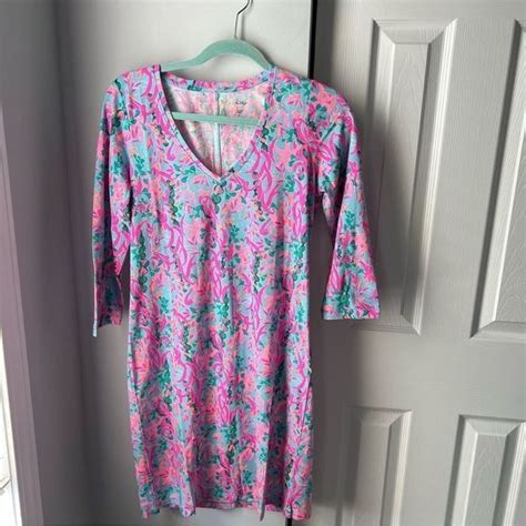 Lilly Pulitzer Dresses New Lilly Pulitzer Tessav Neck Dress Multi