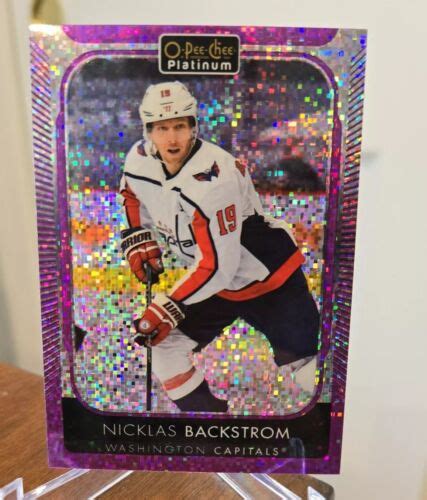 2021 22 O Pee Chee Platinum Violet Pixels 45 Nicklas Backstrom 299