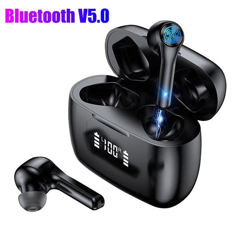 Eeekit T9 True Wireless Earbuds Bluetooth Headphones Touch Control With Led Display Charging