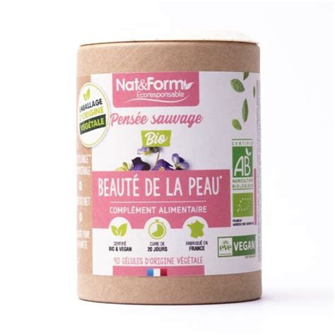 Nat Form Pensee Sauvage Beaute De La Peau Gelules Bio