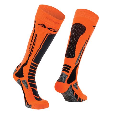 Acerbis Socks Mx Pro Black Fluo Orange Maciag Offroad