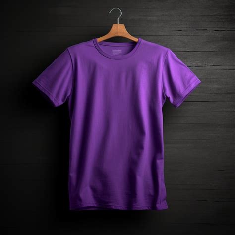 Premium AI Image | Purple Tshirt Mockup on dynamic plain background ...