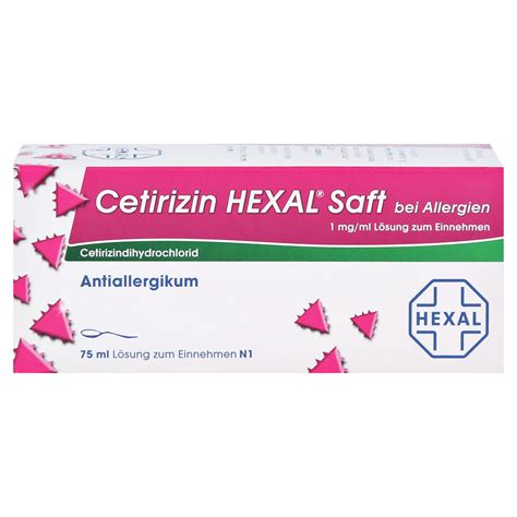 Cetirizin HEXAL Bei Allergien 75 Milliliter N1 Medpex