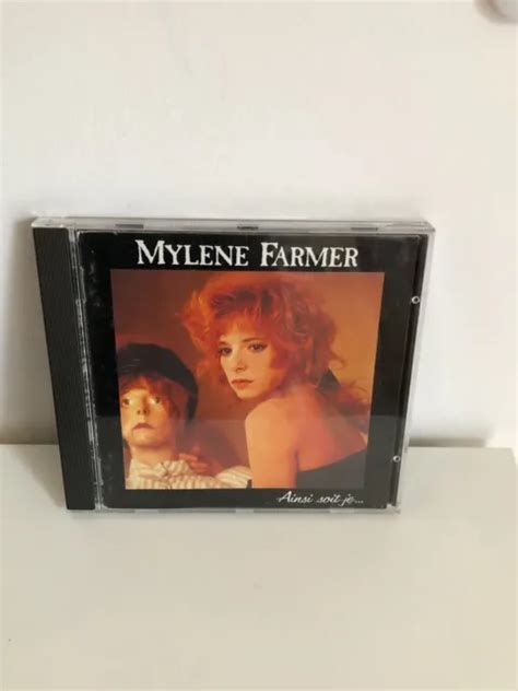 MYLENE FARMER CD Album Ainsi Soit Je 1er Pressage Bon Etat EUR 8 99