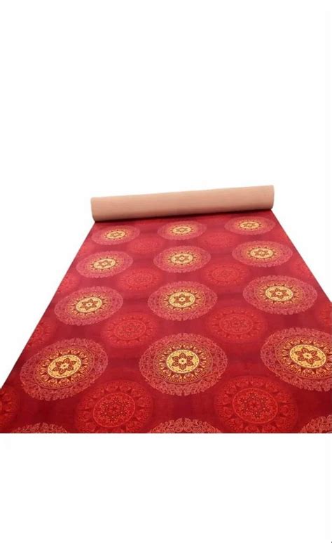 Red 200 GSM Polyester Printed Floor Carpets At Rs 16 Sq Ft In Bengaluru