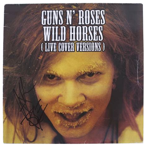 Axl Rose Guns N' Roses Authentic Signed Wild Horses Album Cover BAS ...