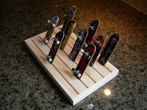 Teck Deck Rack Display And Storage For Fingerboard Skate Boards Etsy Skateboard Display