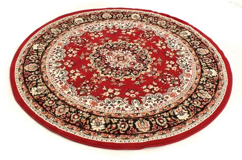 Round Rug Peking Red Living Room Rugs