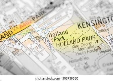 Holland Park London Uk Map Stock Photo 508739530 Shutterstock