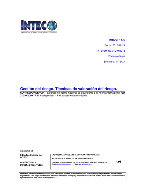 Inte Iso Iec Gu A Internacional Para La Administraci N Del