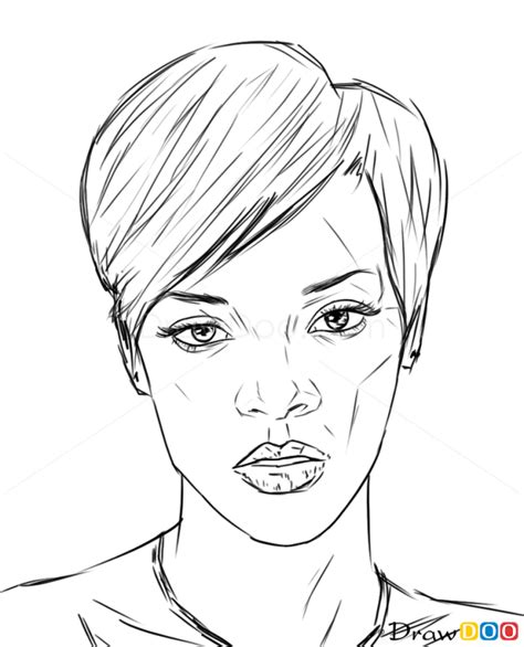 How To Draw Rihanna Celebrities