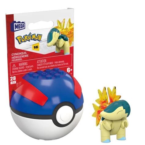 Mega Construx Pokemon Poke Ball Et Figurine Cm Construire