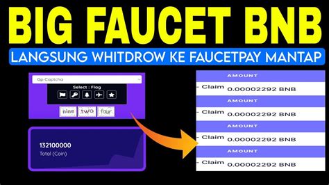 Faucet Bnb Bayaran Super Besar Langsung Bisa Whitdrow Mantap Youtube