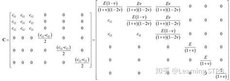 材料的弹性参数矩阵 知乎