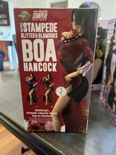 One Piece Boa Hancock Figure Stampede Glitter Glamours Version B Red